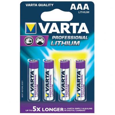 Varta AAA 4db Professional lithium mikro elem Elektromos alkatrsz alkatrsz vsrls, rak